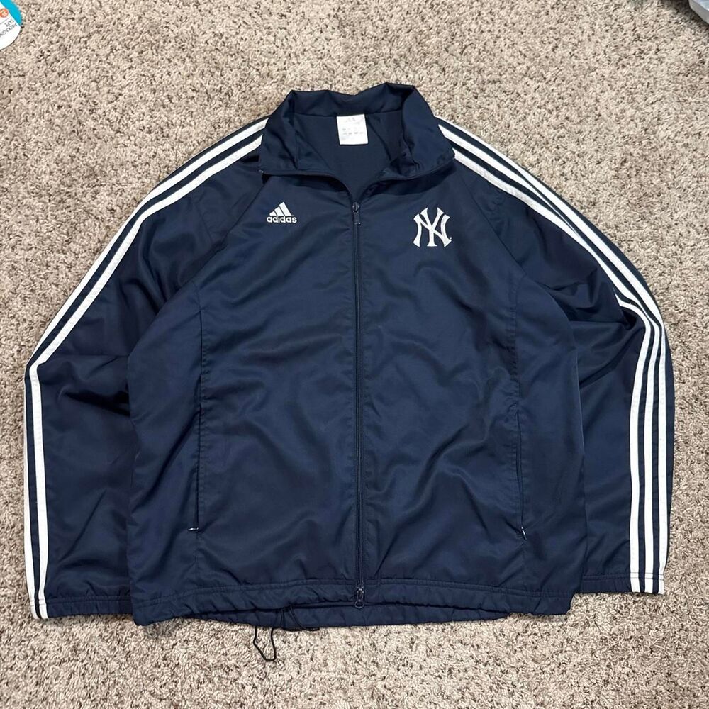Adidas Men's Navy and Blue Jacket